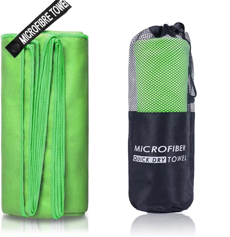 Microfiber Quick Dry Gym Towel Silver ION Odorfree Absorbent Fiber Fast Drying Workout Gear for Body Sweat Working Out