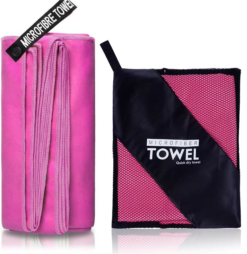 Microfiber Quick Dry Gym Towel Silver ION Odorfree Absorbent Fiber Fast Drying Workout Gear for Body Sweat Working Out