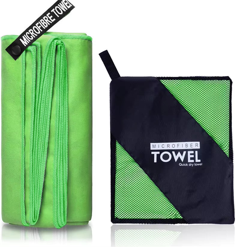 Microfiber Quick Dry Gym Towel Silver ION Odorfree Absorbent Fiber Fast Drying Workout Gear for Body Sweat Working Out