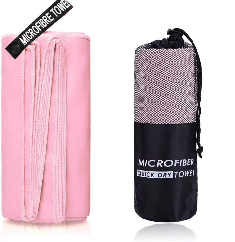 Microfiber Quick Dry Gym Towel Silver ION Odorfree Absorbent Fiber Fast Drying Workout Gear for Body Sweat Working Out