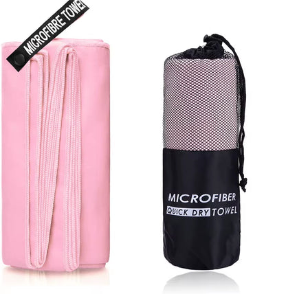 Microfiber Quick Dry Gym Towel Silver ION Odorfree Absorbent Fiber Fast Drying Workout Gear for Body Sweat Working Out