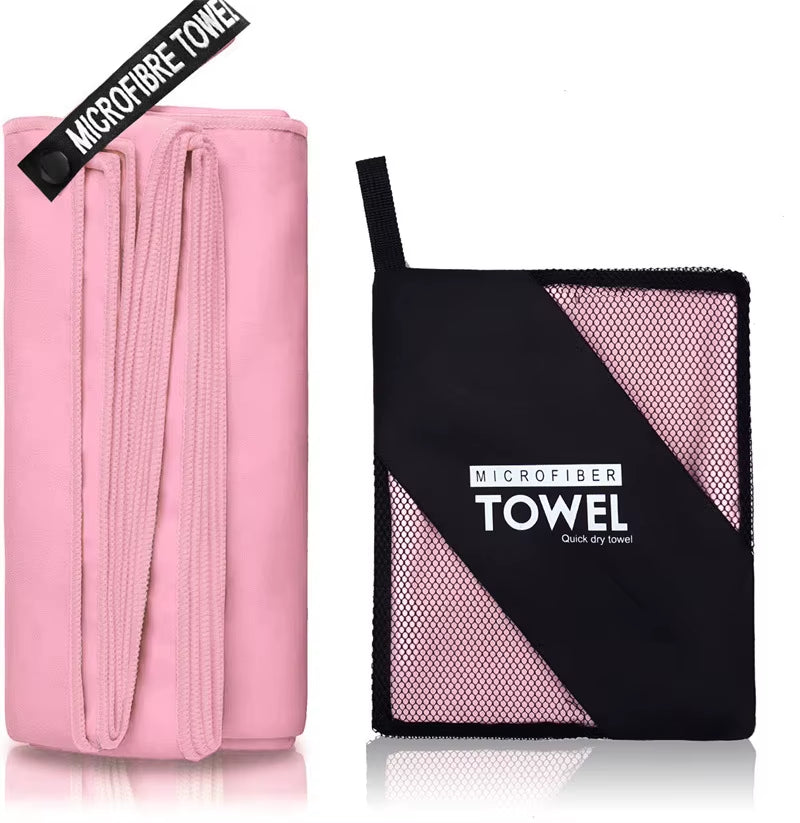 Microfiber Quick Dry Gym Towel Silver ION Odorfree Absorbent Fiber Fast Drying Workout Gear for Body Sweat Working Out