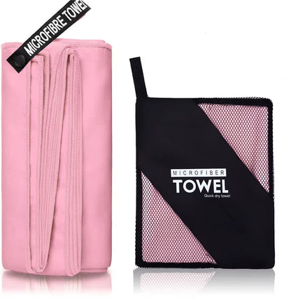 Microfiber Quick Dry Gym Towel Silver ION Odorfree Absorbent Fiber Fast Drying Workout Gear for Body Sweat Working Out