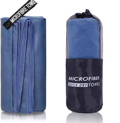 Microfiber Quick Dry Gym Towel Silver ION Odorfree Absorbent Fiber Fast Drying Workout Gear for Body Sweat Working Out