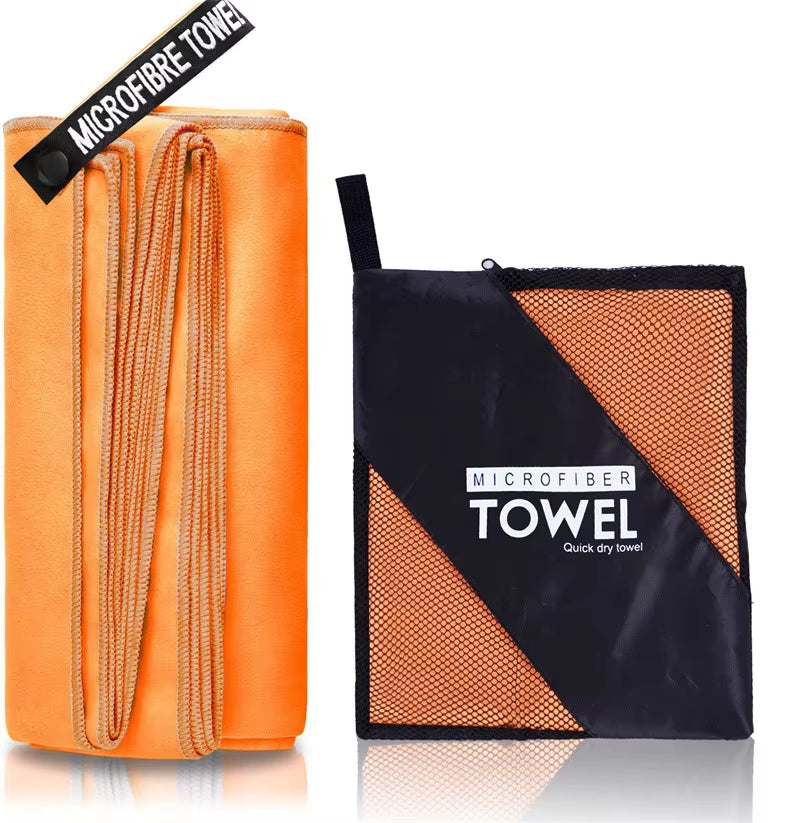 Microfiber Quick Dry Gym Towel Silver ION Odorfree Absorbent Fiber Fast Drying Workout Gear for Body Sweat Working Out