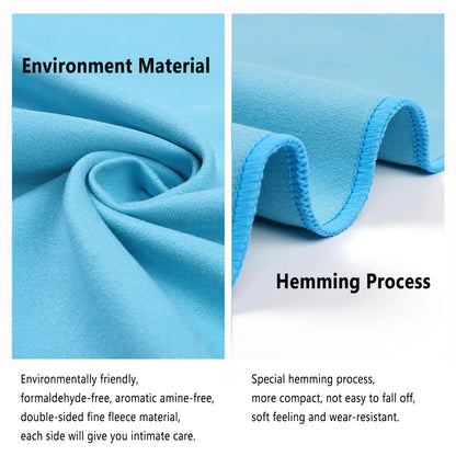 Microfiber Quick Dry Gym Towel Silver ION Odorfree Absorbent Fiber Fast Drying Workout Gear for Body Sweat Working Out