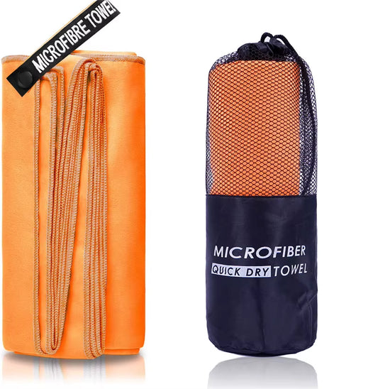 Microfiber Quick Dry Gym Towel Silver ION Odorfree Absorbent Fiber Fast Drying Workout Gear for Body Sweat Working Out