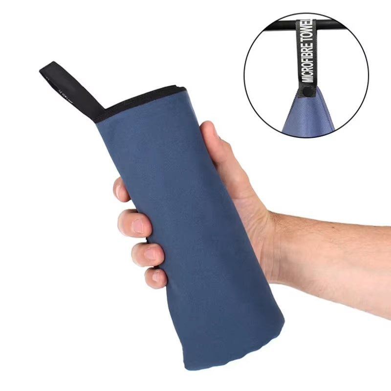Microfiber Quick Dry Gym Towel Silver ION Odorfree Absorbent Fiber Fast Drying Workout Gear for Body Sweat Working Out