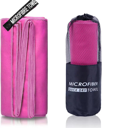 Microfiber Quick Dry Gym Towel Silver ION Odorfree Absorbent Fiber Fast Drying Workout Gear for Body Sweat Working Out